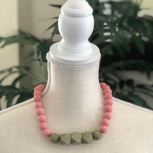 Ultra Bead statement necklace & earring set